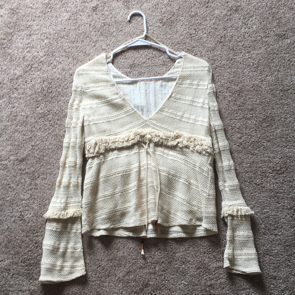Long sleeve crotchet top